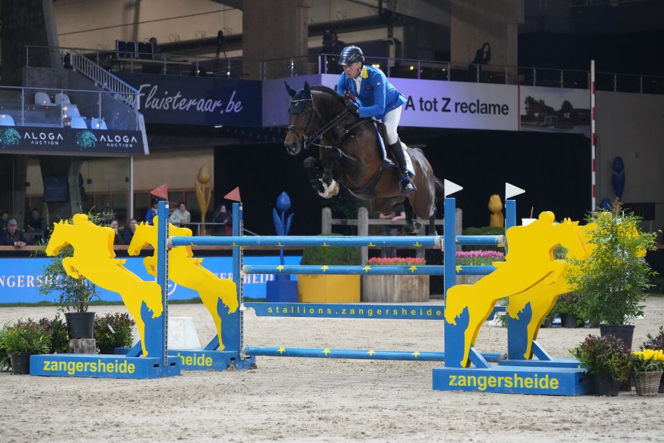 Christian Ahlmann and D'Aganix 2000 Z win the Open Sires of